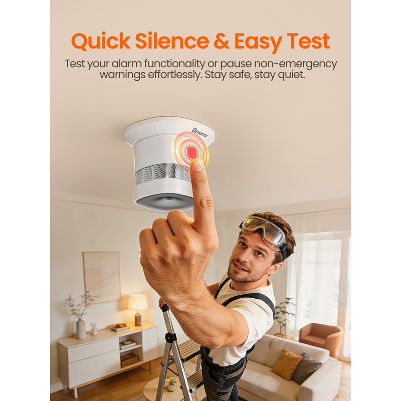 Heiman Smart Smoke Alarms for Home Requires Zigbee 3.0 Hub,