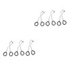 FOMIYES 6 Sets Eyelash Curler with Clamp Refill Pad Non-slip
