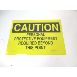 Brady (88572) 10" x 14" Personal Protective Equipment Polyester Caution Sign
