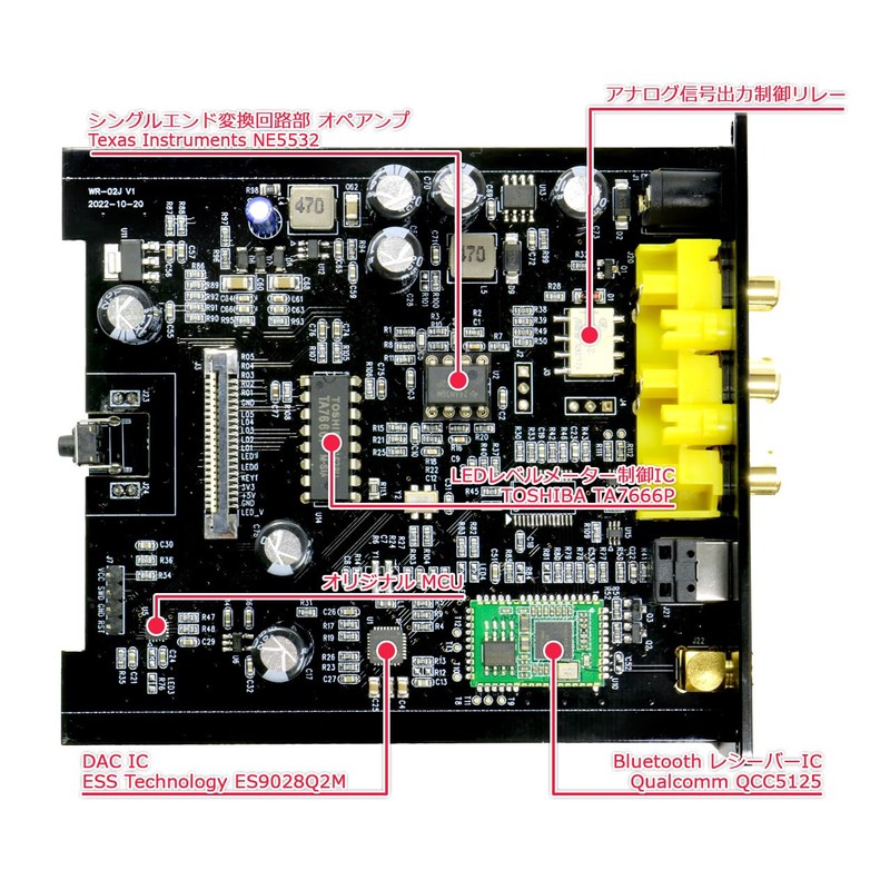 FX-AUDIO- WR-02J [Silver] Low Latency Bluetooth Receiver, Optical Coaxial, RCA