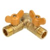 SHANOER Solid Brass Y Ball Valve Comfort Grip for Oil
