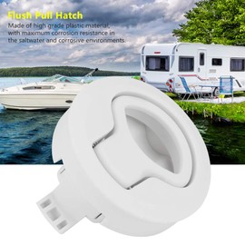 Automatic Plastic Camper Van Marine Boat Round Pull Latch Marine Slam Latch Round Pull Latch (White | Blue) (White) for White Slam Latches, Southco Flush Pull Latc