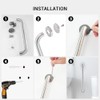2 Pack Grab Bars for Wall Oil Brown, Safety Shower