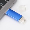 U Disk OTG Bright Blue DualHead Mini Metal USB 2.0