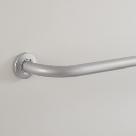 Eclipse Barnes Curtain Rods, Blackout Curtain Rod, 1 Inch Wrap Around Adjustable Curtain Rod, Curtain Rods For Windows 28 to 48 Inch, Brushed Nickle Curtain Rod