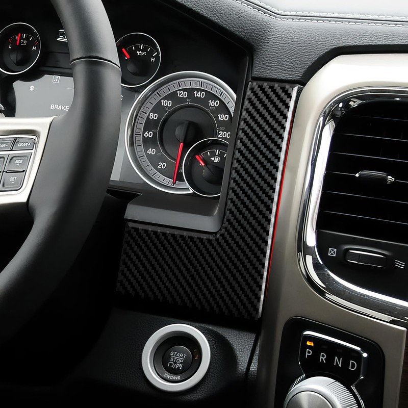 BRMYL Dashboard Speedometer Trim Decals for 2009-2018 Dodge Ram 1500