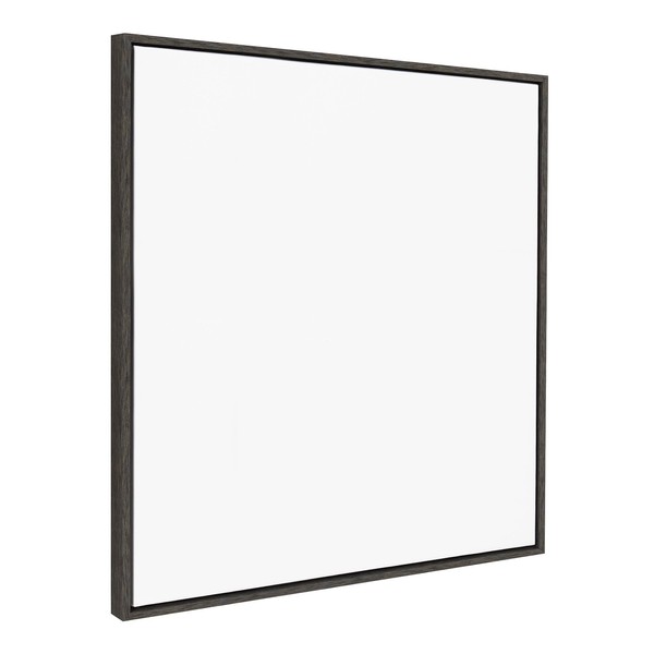 Kate and Laurel Sylvie Blank Framed Canvas Wall Art, 30x30