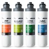 iSpring F4DS 6-Month Replacement Supply Filter Cartridge Pack Set for