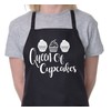Print4U Queen Of Cupcakes Funny Ladies Apron with 2 Pockets