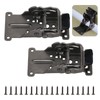 UFURMATE Folding Brackets, 2Pcs Black Steel Foldable Support Bracket Heavy