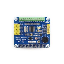 Waveshare AD/DA Expansion Allows You to Add High-Precision AD/DA Functions Compatible with Raspberry Pi 5/4B/3B/Zero/Zero W/Zero 2W/Pico/Pico W/Pico WH and Jetson Nano