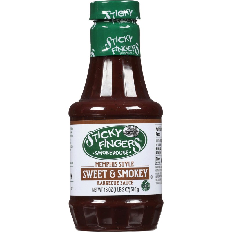 Sticky Fingers Memphis Original Barbeque Sauce, 18 Oz Bundle -