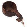 220ml Wooden Coffee Cup Comfortable Grip Handmade Eco Friendly Hot