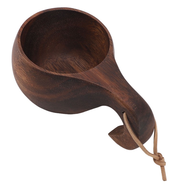 220ml Wooden Coffee Cup Comfortable Grip Handmade Eco Friendly Hot
