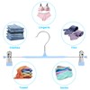 POZEAN Pants Hangers with Clips 30Pack, 12Inch Adjustable Skirt Hangers