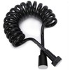 Hose Inlet Pipe 2M Shower Hose Black Flexible Shower Pipe