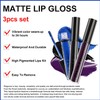 3 Colours Matte Liquid Lipstick Waterproof Durable Liquid Lip Gloss