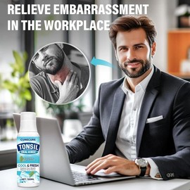 Tonsil Stone Mouthwash, Tonsil Stone Remover Help Soothe Tonsils, Remove Bad Breath and   Dry Mouth, 120 ML