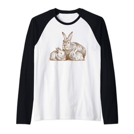 Easter Day Tee Funny Bunny Rabbit Egg Ear Cute Men And Women Raglan Baseball Tee