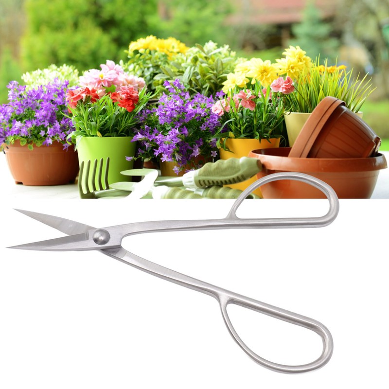 210mm Plant Shears Bud Trimming Scissors Stainless Steel Bonsai Scissors