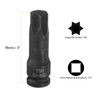 sourcing map T90 Torx Bit Socket 1/2" Drive 6 Point