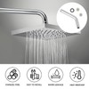 Stainless Steel Curved Forward Universal Handheld Shower Replacement Shower Extension
