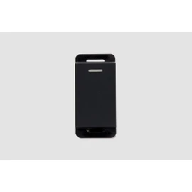 Leviton Apagador sencillo INTER-13N, línea Stalo & Kristalo, 1/3 pulgada, Negro mate