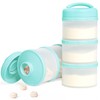 Termichy Stackable Formula Dispenser Portable Milk Powder Container, 2 Pack,