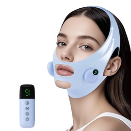 Máquina Facial en Forma de V para Reducir La Papada, Dispositivo Eléctrico para Reducir La Papada Y Lifting Facial con 6 Modos Y 9 Niveles de Intensidad.