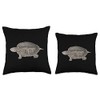 Cute Turtle Shirt Diamondback Terrapin Turtle Lover Throw Pillow