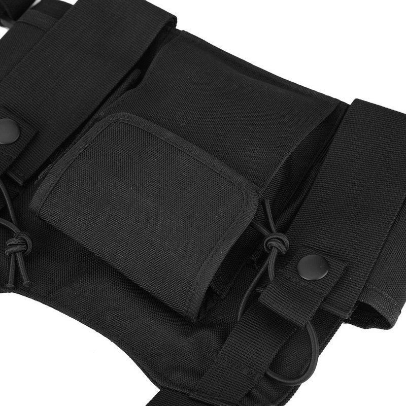 Wendry Walkie-Talkie Chest Pack, Nylon Walkie-Talkie Chest Bag Universal Hands-