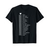 Beard Scale Beard Growth Chart T-Shirt