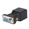 Adaptador de red DB9 hembra a RJ45, 2 piezas de