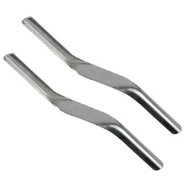 2 PCS Brick Jointer Tool Double End Steel Mortar Finishing Tool for Builders and Bricklayers, 11.42in x 0.79in, Perfect Joints Between Bricks