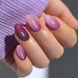 JMEOWIO Semi Cured Gel Strips Nail Art Sticker Wrap Glitter