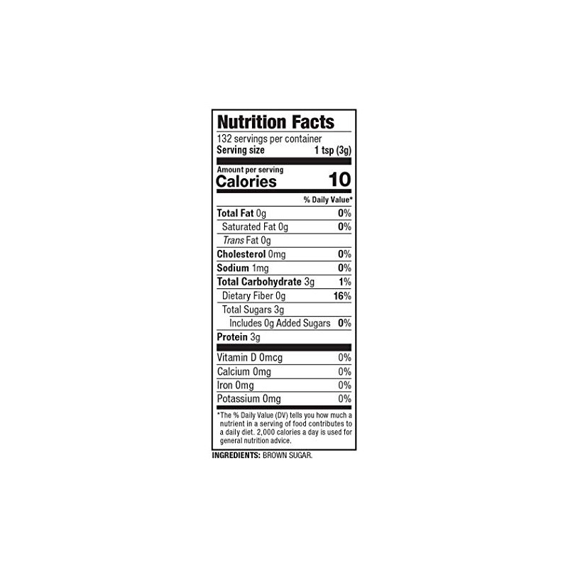 Haddar Brownulated Brown Sugar, in Convenient Resealable Bag, 12oz (3