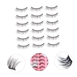 WOONEKY 20 Pairs Natural Look Faux Eyelashes Lightweight Comfortable Reusable Strip Lashes for Enhanced and Beautiful Makeup Application