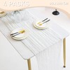 Table Runner White, Pack of 4 Table Runners Cheese Cloth,