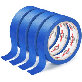 Ealyder Tape 4 Rolls Blue Painters Tape, Premium Masking Tape, Paint Tape for Multi-Purpose, Painting, DIY Crafts (0.94-Inch x 22-Yard) Protects Surfaces, Easy Removal, Total 88 Yds