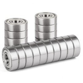 Niooliuk Pack of 20 608 ZZ Skateboard Bearings, Double Shielded,8x22x7 Miniature Ball Bearings