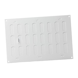 300x200 mm (12x8") Sliding Grille Made of Sheet Steel, White Ventilation Grille, Made by EUROPLAST
