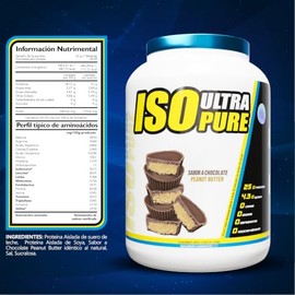 BHP ULTRA ISO Ultra Pure Cero Carbs chocolate peanut butter 2L - Producto Original de Alta Calidad, Entrega Rápida y Segura, Garantía Incluida        
