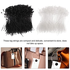 Operitacx 2000 Stück Saiten Befestigungsgurt Etiketten Für Tag-befestigungen Perlen Krawatte Benutzerdefinierte Tags Für Kleidung Geschenkkarte Seil Plastiketiketten Zubehör Qualität Pp