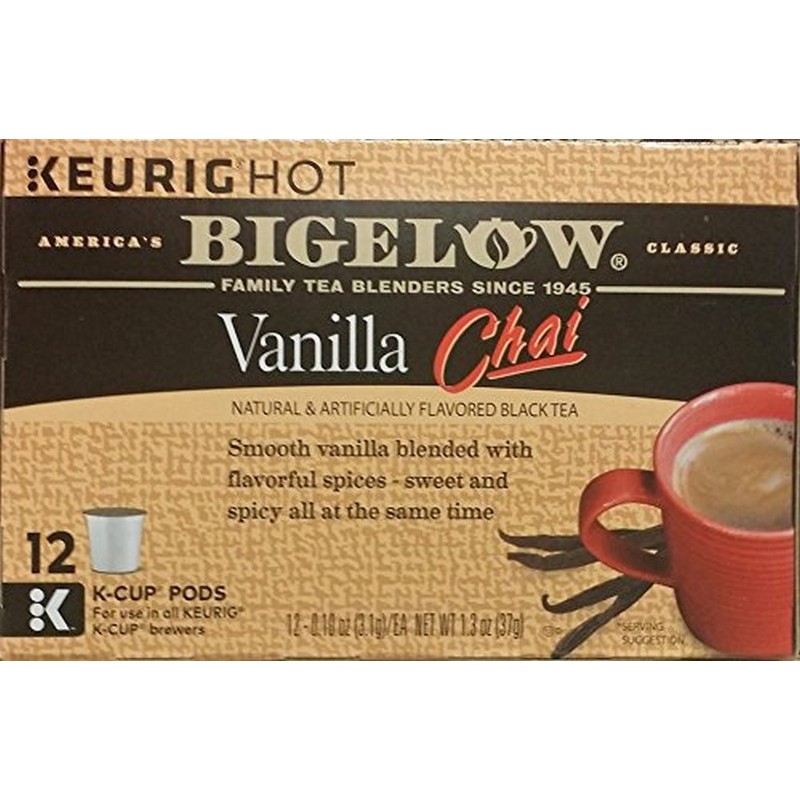 Bigelow Vanilla Chai Black Tea Keurig K-Cups, Caffeinated Black Tea