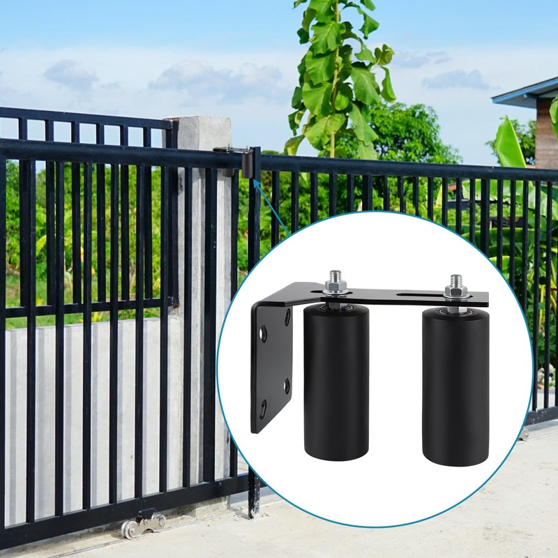 Skelang Slide Gate Guide Roller, 6" UHMW Hard Nylon Guider