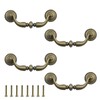 MY MIRONEY 4PCS Bail Drawer Pulls Hardware Zinc Alloy Cabinet