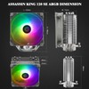Thermalright Assassin King 120 SE ARGB CPU Air Cooler,5 Heatpipes,