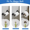 RUMOSE Toilet Paper Roll Holder Bathroom Flexible Pivoting Tissue Handle