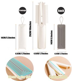 Collapsible Pet Hair Comb,3 In 1 Multifunctional Pet Grooming Brush Pet Hair Comb,Professional Grooming Tool For Long And Short Haired Dog,Cat And Other Pets,1Pieces.
