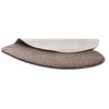 Brandsseller Heart Bath Mat, 70 x 80 cm, Taupe